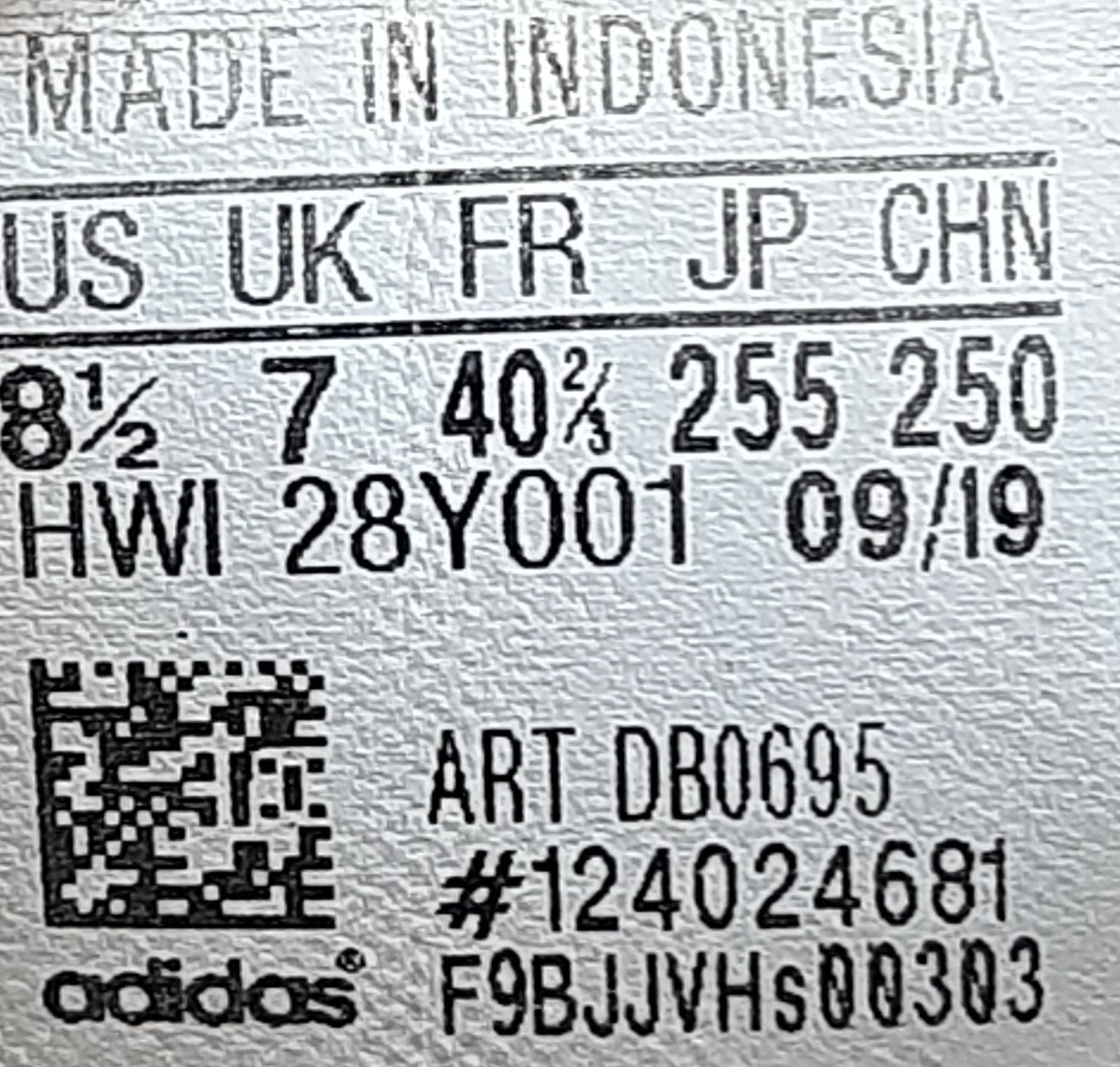 EUR SIZE 40.5 |Adidas Cloudfoam Pure
