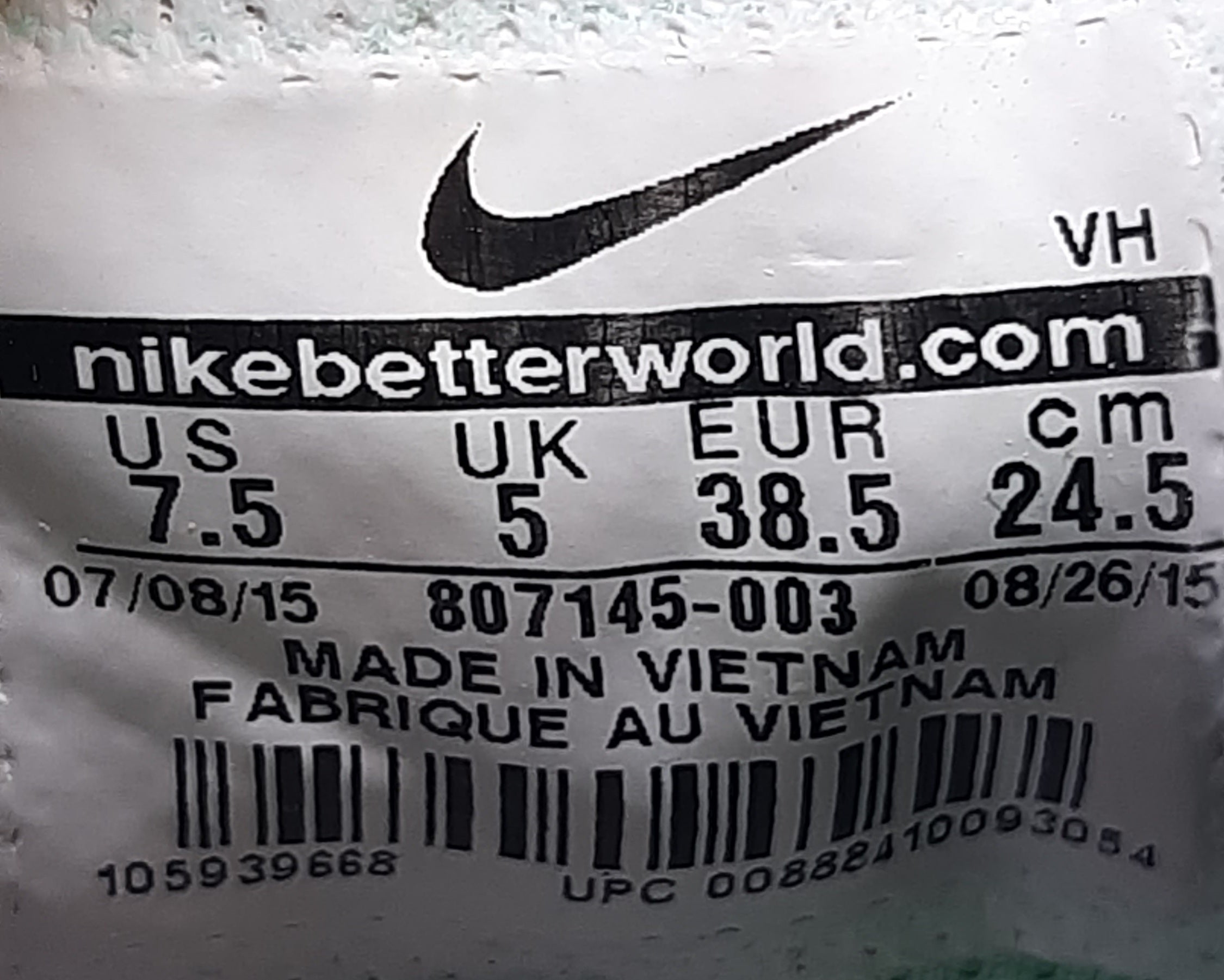 NEUR SIZE 38.5 | NIKE FS LITE RUN 3