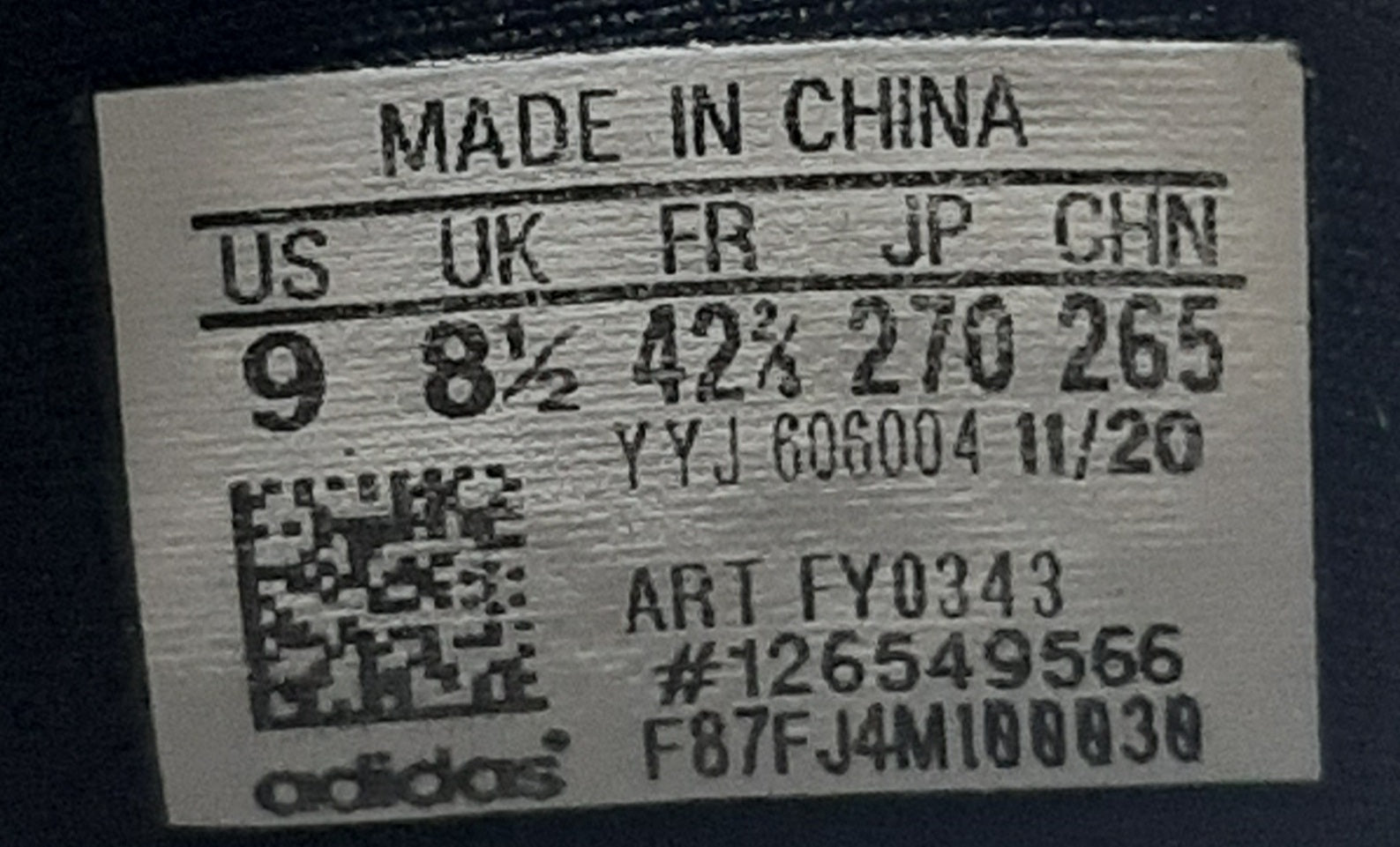 EUR SIZE 42.5 |  adidas Adizero Boston 9