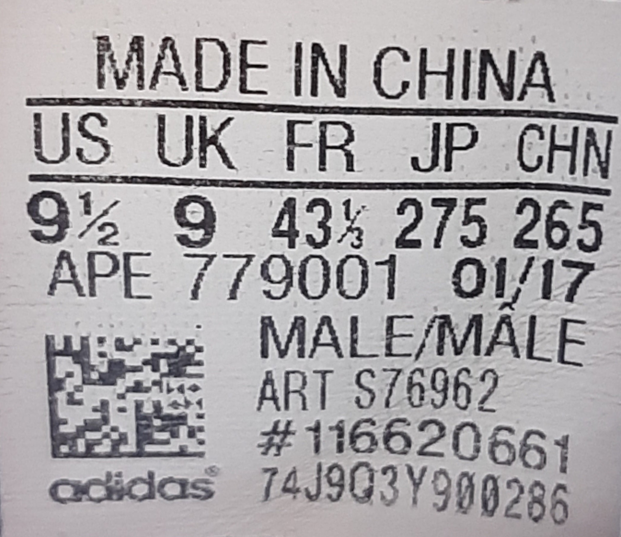 EUR SIZE 43.5 | Adidas EQT Support ADV "Black Turbo"