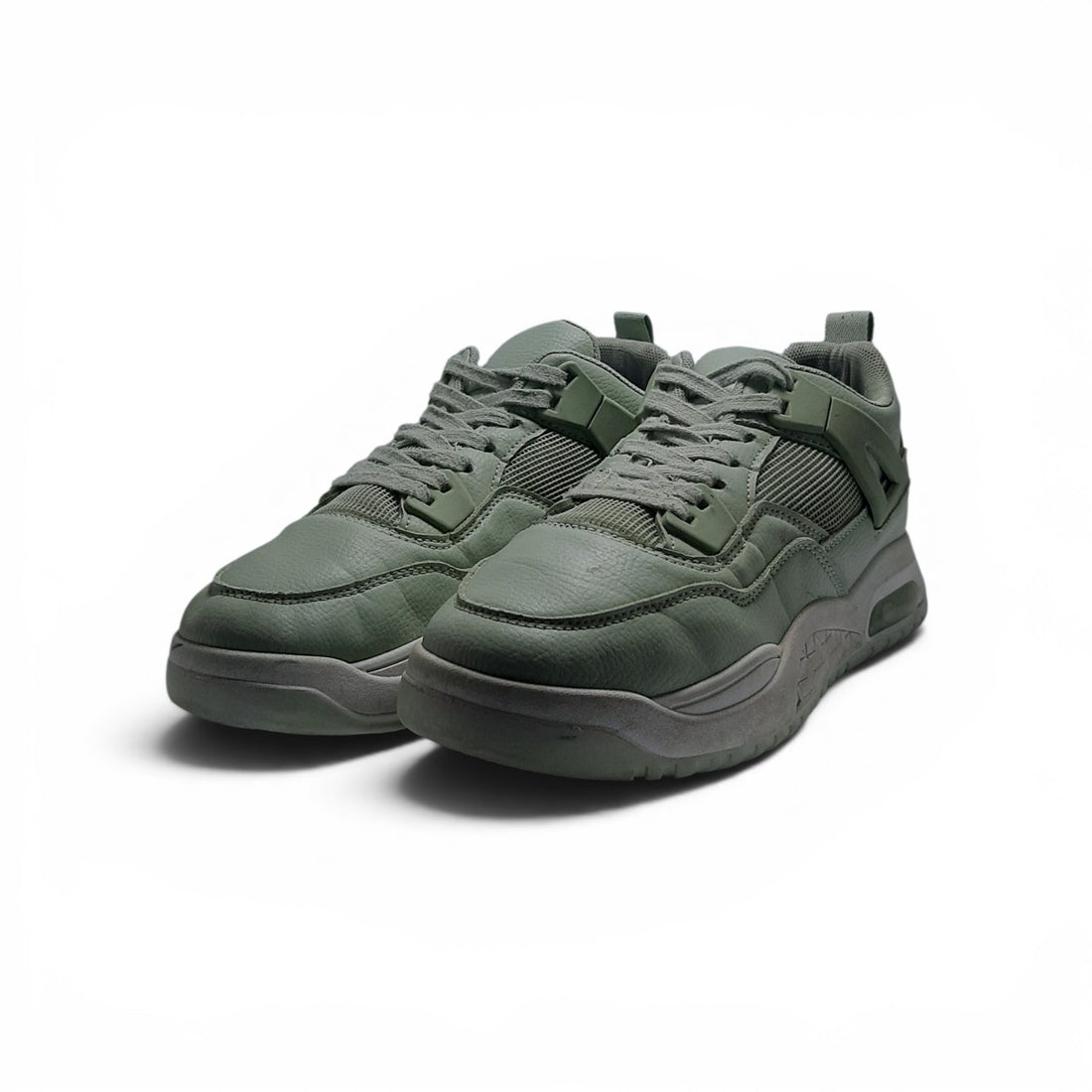 EUR SIZE 40 | Charcoal Mesh Lace Up Sneakers