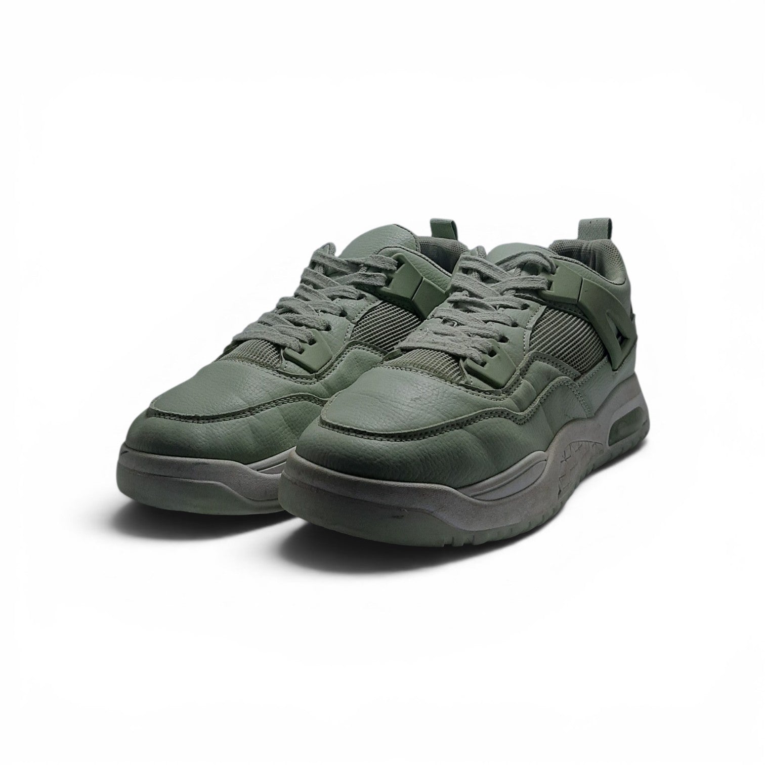 EUR SIZE 40 | Charcoal Mesh Lace Up Sneakers